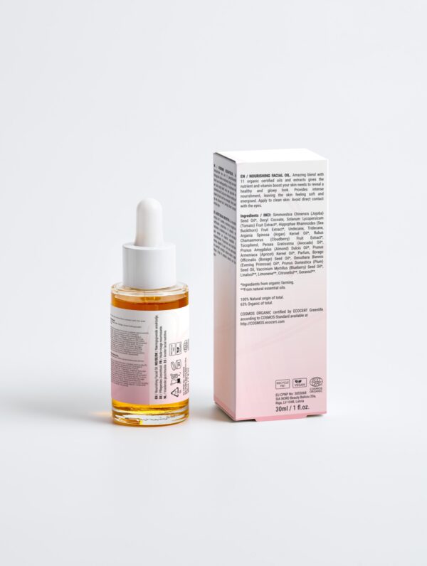 Organic Nourishing Facial Oil - 15 ml - Image 2