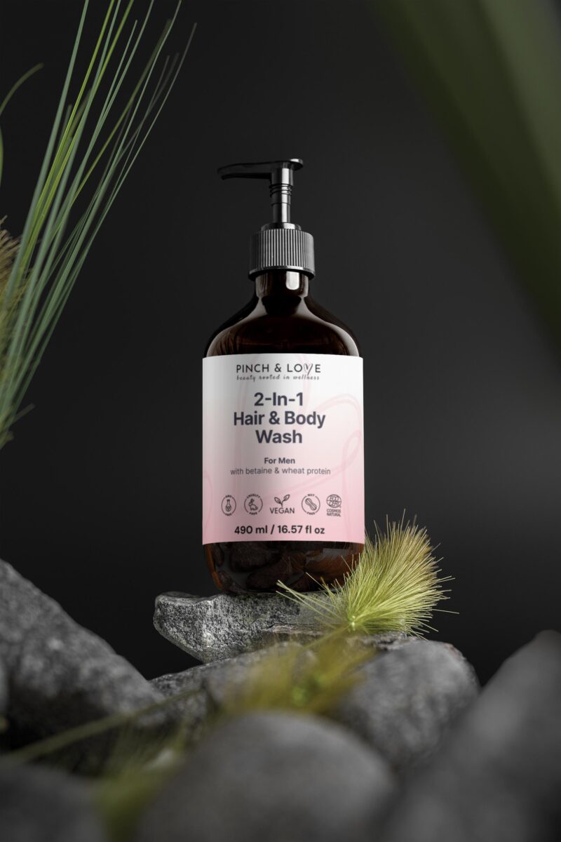 2-in-1 Men's Hair and Body Wash with Uplifting Fragrance - Cleansing and Volumizing - Image 4